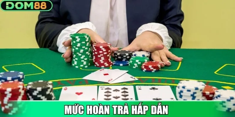 Mức hoàn trả hấp dẫn góp phần nâng cao cơ hội nhận thưởng
